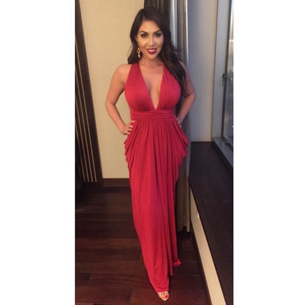 Goddess Ruby Red Prom Dress
